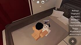 horny bitch gets fucked hard in roblox world