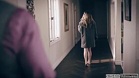 i hired hot stripper babe for lapdance but ended up facefucking her deep