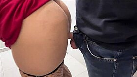 Passionate Office Bathroom Creampie with Tall Big Ass Secretary