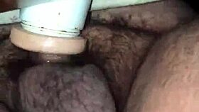 fleshlight grips hairy cock teasingly tight