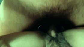 Hairy Pussy Teased by Rubbing Erect Cock in Missionary