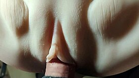 close up insertion into big shaved pussy feels so damn comfortable and tight