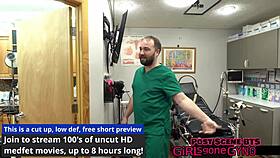 Mara Luv gets a backstage second opinion with shaved pussy close up