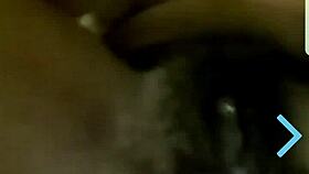 solo girl teases wet pussy closeup during steamy webcam chat session