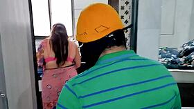 Husband devours chubby wife's juicy pussy while she moans in kitchen!