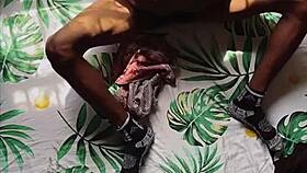 black slut screams in orgasm as monster cock stretches naked pussy wide