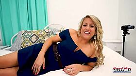 Blonde Milf Anya Teases Hotel Room Secrets