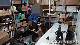 Police Officer Pounds Petite Teen Suspect 18+ on Hidden Camera