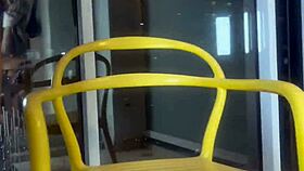 neighbors watch me rail this skinny slut on balcony?