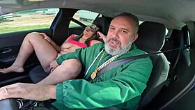 bibi rikelme street latina spreads wet ass in car