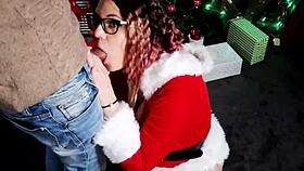 sliding my throbbing dick deep for her new year treat 😏
