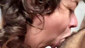 starting my day slurping delicious milk from throbbing hard cock