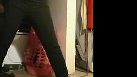 oiled bbw milf slut strips and teases her wet curves on webcam