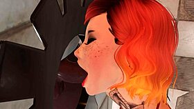 petite redhead bound deepthroat gloryhole anal rough interracial