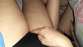 three uni students secretly stroke under blanket to dodge getting caught