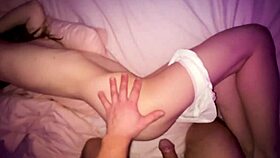 hey virgin teen hides face but spreads big pussy lips for doggystyle riding