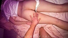 hey virgin teen hides face but spreads big pussy lips for doggystyle riding