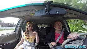 busty teen slammed doggystyle in raw group bang!