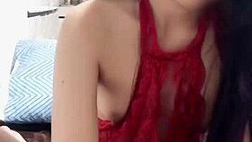 Lucky subscriber gets cumshot on small tits despite no-entry rule