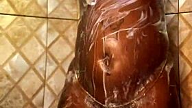 Ebony Amateur's Outdoor Creampie and Golden Shower Drip in Public Wetness