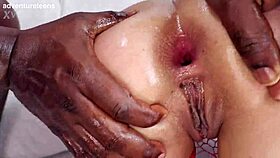 hey mia bloom finally takes hanzo black's massive bbc balls deep in her tight ass for the first time ever with skinny latina riding and orgasms