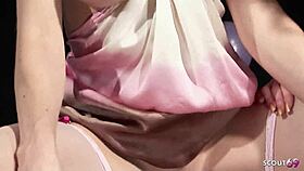 two blondes paige ashley cindy behr lingerie ffm threesome big cock pounding