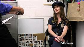 whoa she's smoking hot in that uniform but way better impaled on thick cock