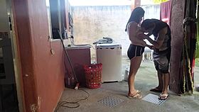 wife left so maid couldnt resist my hard cock in her tight spots