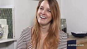 ersties babe fingers shaved pussy watching hot site scene legs spread wide