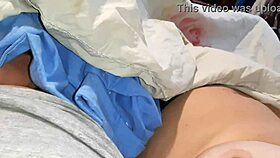 three uni students secretly stroke under blanket to dodge getting caught