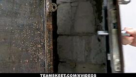 petite poppy pleasure braces pigtails hardcore pounding session