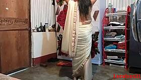 Madam fucks husband hard in saree chudai homemade style