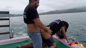 sexy latina gets rough anal bareback on high seas 🌊🍑😈