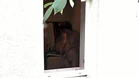 Sexy Milf Wife Showers Outdoors In Public Nudity Teasing Neighbor With Wet Pussy And Big Ass Handjob