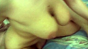 Maria strips clothes in car after groping before rich oral sex encounter