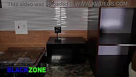 Bold kitchen sex with sexy ebony babe tastes so good again