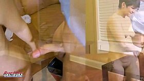 petite brunette jae scott bent over doggystyle pussy pounded deep with interracial cumshot facial