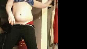 oiled bbw milf slut strips and teases her wet curves on webcam