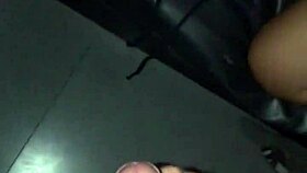 swinger wife goes wild on huge cock at gloryhole in swing house