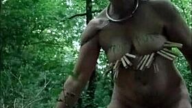 French Slave Bound Humiliated Doggystyle in Forest