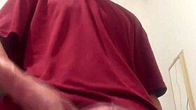 Monster cock Brazilian jerks wildly until explosion!