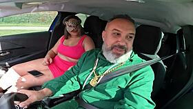 bibi rikelme street latina spreads wet ass in car