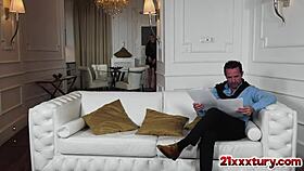 sexy blonde lulu love in heels bends over sucks cock doggystyle fuck with david tattooed natural tits bouncing 💋🔥