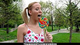 petite poppy pleasure braces pigtails hardcore pounding session