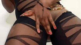 Intense passion surges through sexy dance turning into fervent solo masturbation