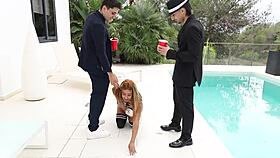 italian maid seduces multimillionaire into wild threesome with luna black