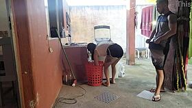 wife left so maid couldnt resist my hard cock in her tight spots