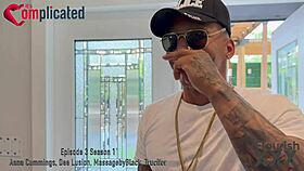 Crooked Cop Joins BBC Orgy with Shady Landlord in 4some