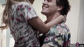 Petite Blonde Teen Girlfriend Cheats Hard With Friend Covering Tracks