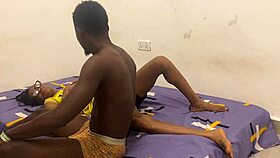 muscular african bodybuilder dominates petite black sub roughly